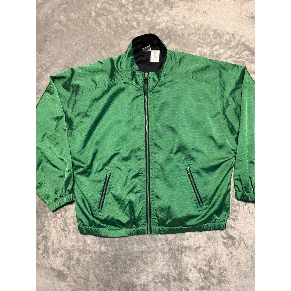 Tail Tech Windbreaker Mens Large Green Ripstop Full Zip Lightweight Jacket